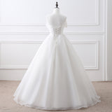 Cute Ball Gown Sleeveless Chiffon Floor Length Wedding Dress Prom Dress WH22408
