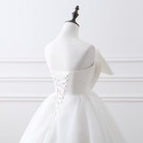 Cute Ball Gown Sleeveless Chiffon Floor Length Wedding Dress Prom Dress WH22408