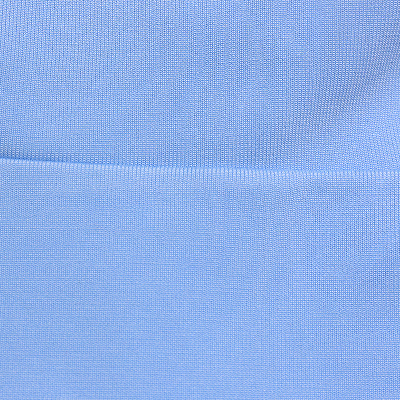 Simple Blue Slanted Shoulder Sleeveless Bandage Homecoming Dresses