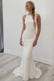 Mermaid Scoop Neck Wedding Dress N115