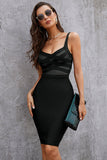 Black Sleeveless Spaghetti Straps V-Neck Tulle Homecoming Dresses