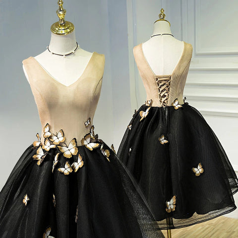 products/A_Line_Black_V_Neck_Lace_up_Homecoming_Dresses_Sleeveless_Prom_Dress_With_Butterfly_H1136-1.jpg