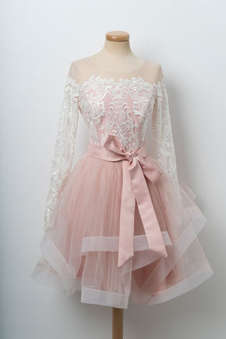 products/A_Line_Long_Sleeve_Scoop_Pink_Lace_Appliques_Homecoming_Dresses_With_Tulle_Belt_H1048.jpg