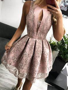 products/A_Line_Round_Neck_Pink_Straps_Homecoming_Dress_with_Lace_Appliques_Short_Prom_Dress_H1198-3.jpg