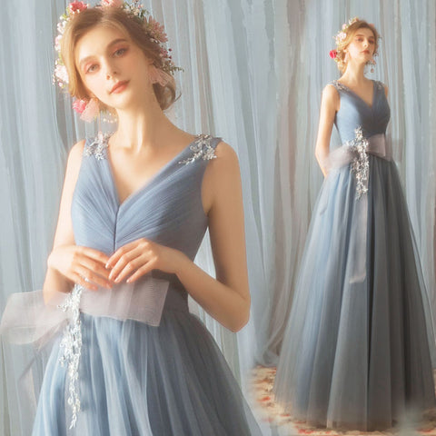 products/A_Line_Tulle_V_Neck_Gray_Ruffles_Prom_Dresses_Long_Cheap_Evening_Dresses_PW355-2.jpg