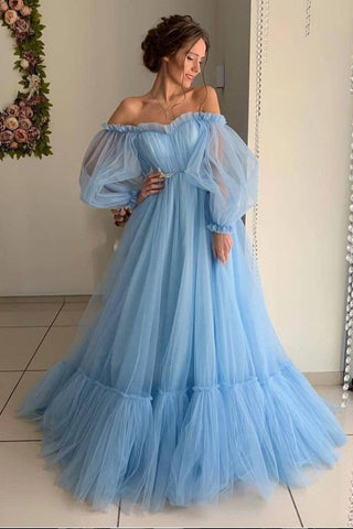 products/Ball_Gown_Blue_Tulle_Prom_Dresses_Long_Sleeve_Off_the_Shoulder_Quinceanera_Dresses_PW930.jpg