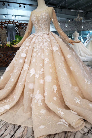 products/Ball_Gown_Long_Sleeve_Lace_Appliques_Pink_Sequin_Wedding_Dresses_Quinceanera_Dress_PW769.jpg