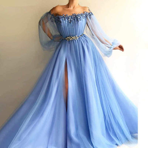 products/Blue_Long_Sleeve_Tulle_Prom_Dresses_with_High_Split_Beaded_Crystal_Evening_Dresses_PW740-2.jpg