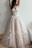 A Line Sweetheart Lace Appliques Strapless Long Prom Dresses Sexy Evening Dresses uk PW292