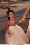 Princess Sequins Bodice Mother and Kids Dress Ball Gown Princess Flower Girl Dress PM546