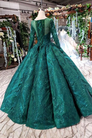 products/Dark_Green_Long_Sleeves_Ball_Gown_Prom_Dress_with_Beads_Lace_up_Quinceanera_Dresses_PW972-1.jpg