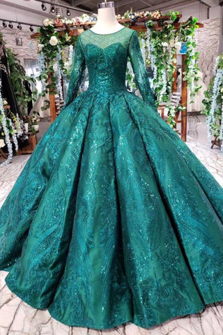 products/Dark_Green_Long_Sleeves_Ball_Gown_Prom_Dress_with_Beads_Lace_up_Quinceanera_Dresses_PW972.jpg