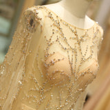 Stunning A Line Sleeveless Beading Tulle Sweep Train Prom Dress Party Dress With Dress Shawl WH82717