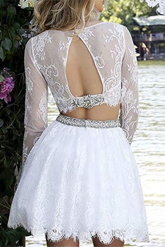 products/Long_Sleeve_Lace_White_Two_Pieces_Beads_Homecoming_Dresses_Scoop_Short_Prom_Dresses_H1174.jpg