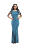 Short Sleeve Mermaid Long Dresses FP3509