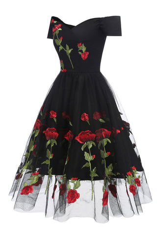 products/Retro_Off_the_Shoulder_V_Neck_Tulle_Black_Short_Sleeve_Party_Dress_with_Red_Flowers_H1195-1.jpg