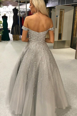 products/Shiny_Ball_Gown_Off_the_Shoulder_Sweetheart_Silver_Beaded_Tulle_Prom_Dresses_PW981-1.jpg