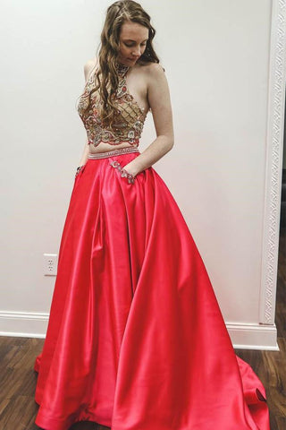 products/Sparkly_Two_Piece_Beaded_Satin_Red_High_Neck_Long_Prom_Dresses_with_Pockets_PW742.jpg