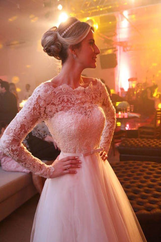 products/Unique_Bateau_Lace_and_Tulle_Wedding_Dresses_Long_Sleeves_Bridal_Dresses_PW656-3.jpg