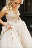 A Line Lace Sweetheart Tulle Floor Length Prom Dress PM727