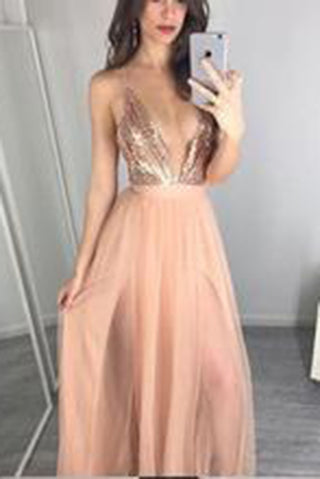 Sexy Charming Long Sleeveless Long Prom Dress