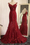 Stunning Mermaid Prom Dresses With Lace Appliques