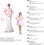 A Line Princess V-Neck Lace Sleeveless Asymmetrical Lace High Low Bridesmaid Dresses PM286